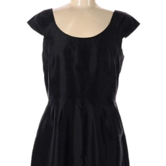 Banana Republic Cocktail Party Dress Size 8 Black Cap Sleeve Whimsigoth Witchy - Picture 4 of 6